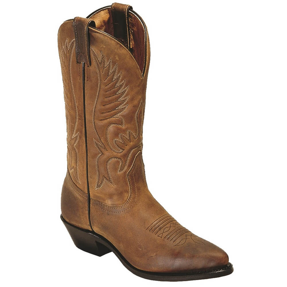 Boulet Ladies Western Cowboy Boots - Ranger Aged Bark - Stampede
